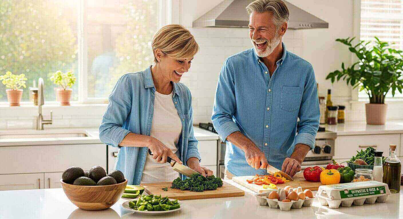 diet after 50, anti-aging foods, healthy aging, reduce inflammation, insulin resistance diet, brain health foods, low GI foods, what to eat after 50, foods for longevity, collagen sources