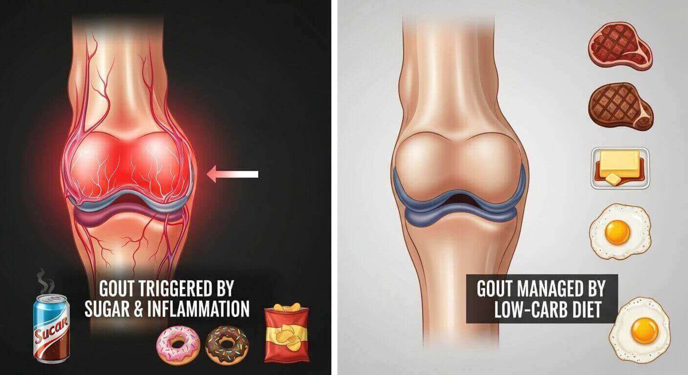 통풍, 육식, 통풍 원인, 통풍 식단, 요산, 저탄고지 통풍, 키토제닉 통풍, 통풍에 좋은 음식, 통풍에 나쁜 음식, 통풍 염증
