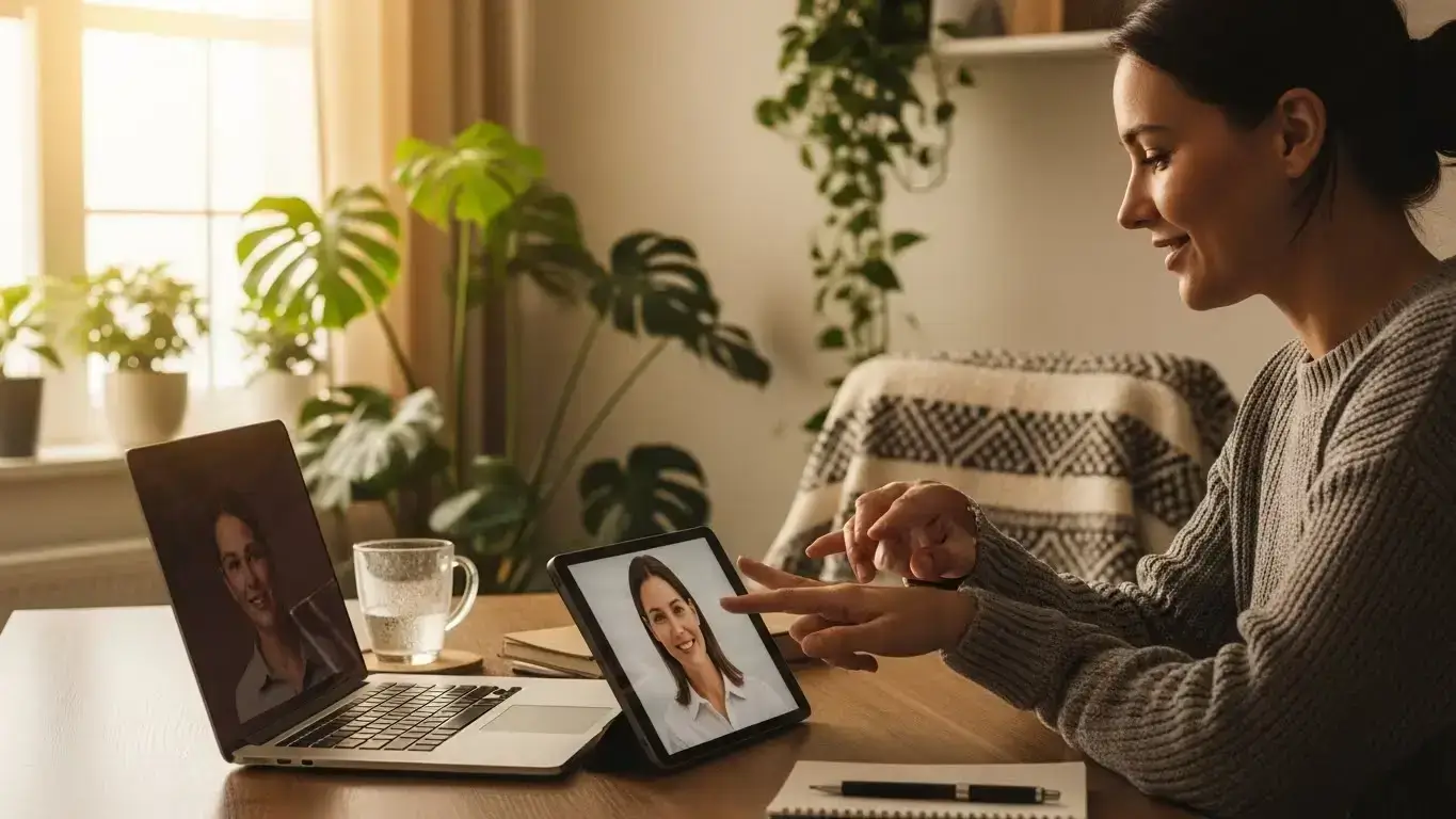 Online Therapy Options for Managing Burnout in Remote Workers, Remote work burnout symptoms, Best online therapy platforms 2025, BetterHelp vs Talkspace for burnout, Telehealth for digital nomads, Mental health support for WFH employees, Affordable online counseling, CBT for work stress, Virtual therapy for anxiety.