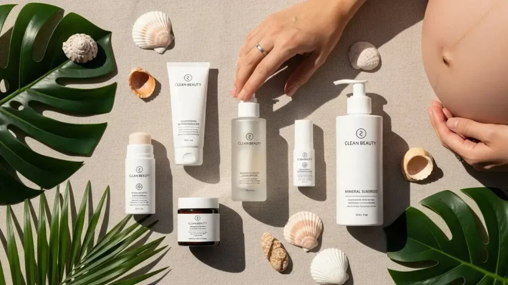 Pregnancy safe mineral sunscreen, Non-white cast zinc oxide, Best mineral sunscreen for dark skin, Non-nano zinc oxide sunscreen, Reef safe sunscreen, Clean beauty pregnancy skincare, Tinted mineral SPF, Melasma protection, Paraben-free sunscreen, Physical blocker.