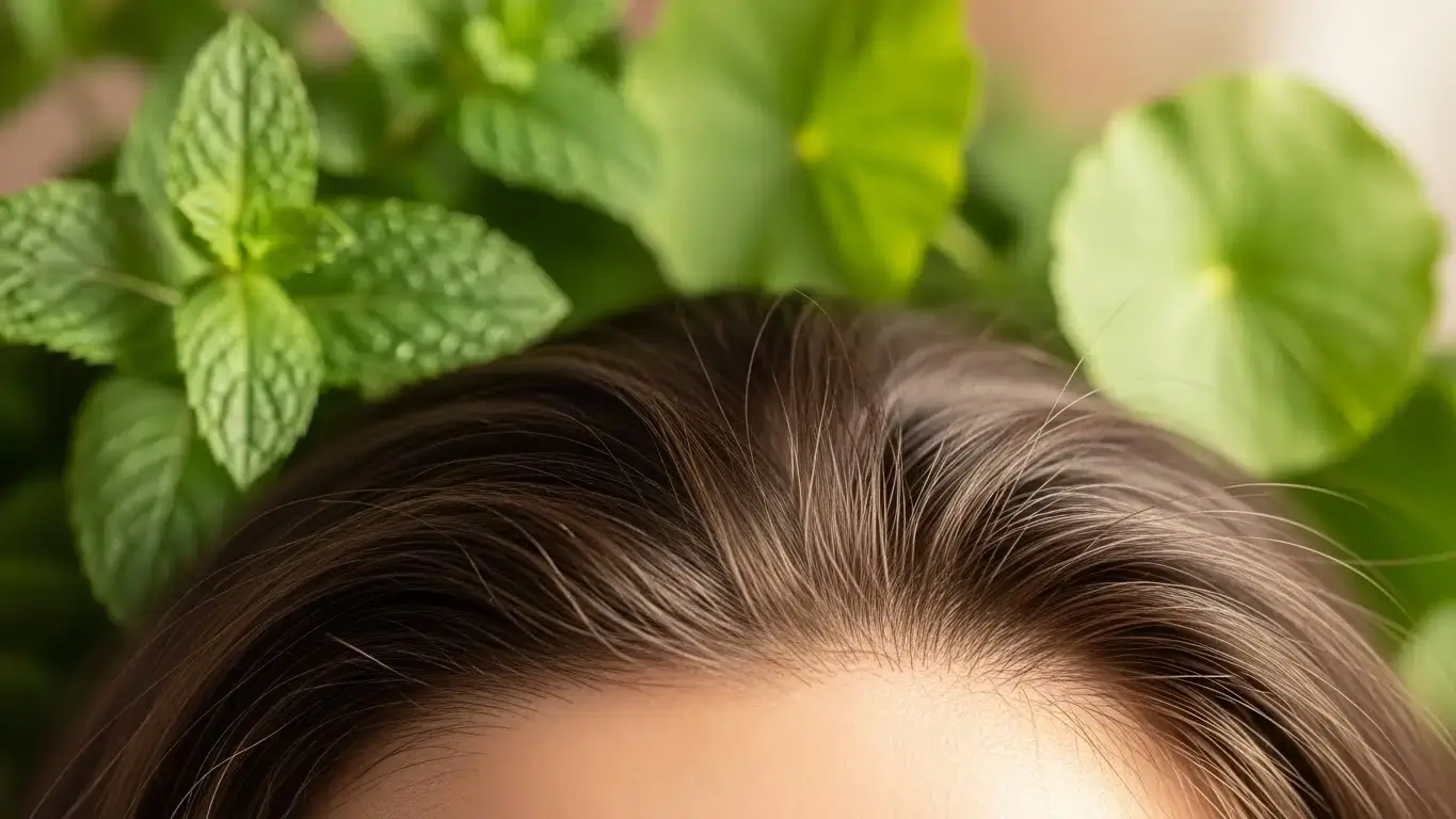 improve scalp health naturally, scalp microbiome 2026, natural hair growth tips, Gotu Kola for hair, peppermint oil for scalp, DIY scalp treatment, dry scalp remedies naturally, scalp massage routine