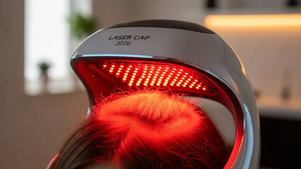 Red Light Therapy Scalp, LLLT Hair Growth, Laser Cap 2026, Photobiomodulation for Hair, Best Hair Growth Devices, Scalp Care Tech, Hair Loss Treatment at Home, Smart Laser Helmet, LED Scalp Therapy, Hair Density Gadgets.