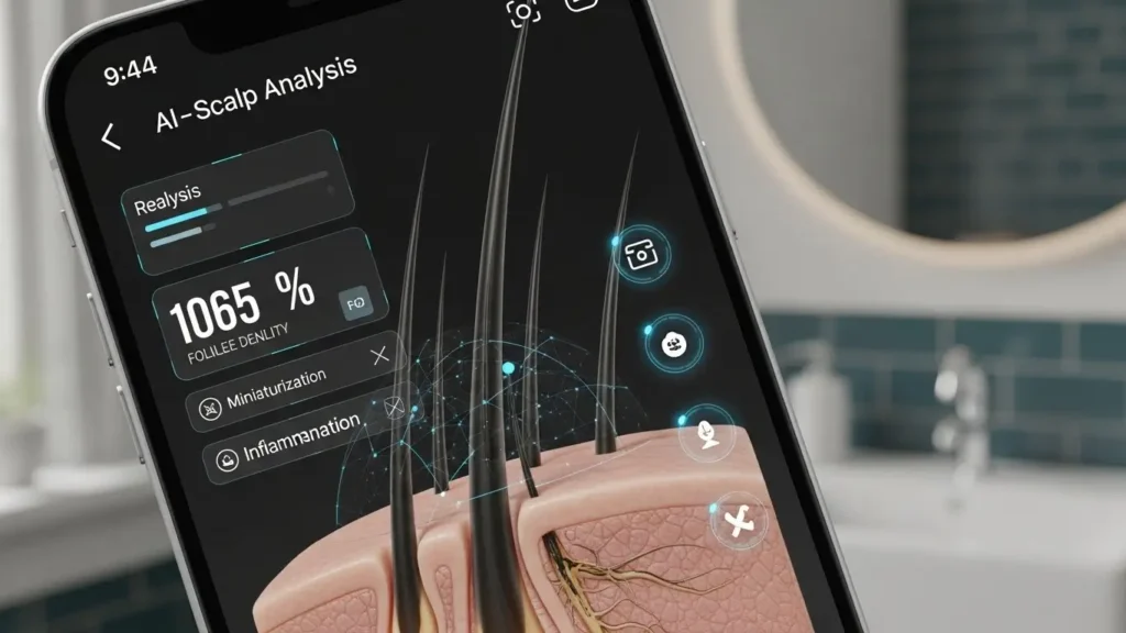 Scalp Care Trends 2026, Scalp Microbiome, Hair Growth Serums, Red Light Therapy for Hair, Rosemary Oil Benefits, Scalp Skinification, Biotech Hair Care, Neuro-Glow Hair Care, Topical Melatonin for Hair, AI Hair Analysis.