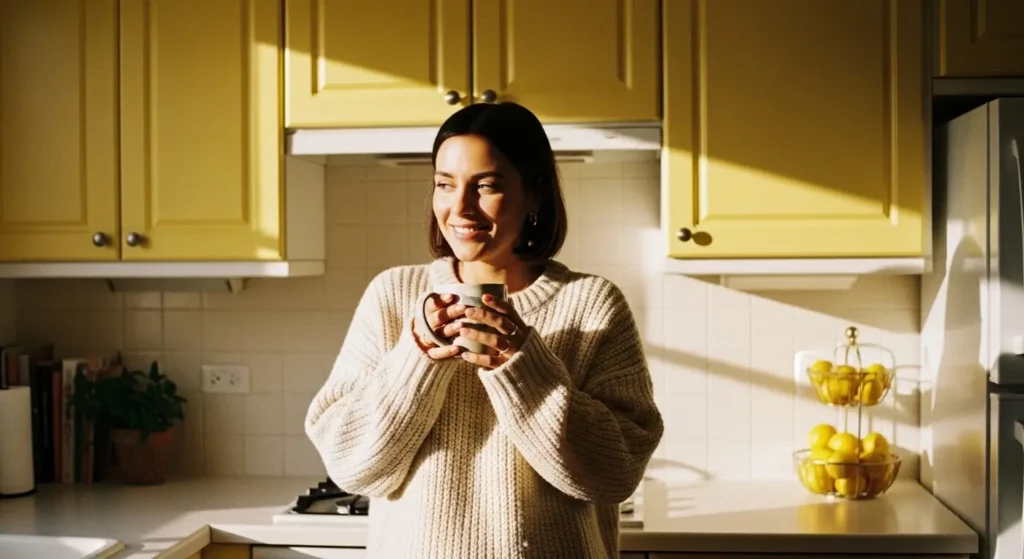 90s Butter Mom, Butter Yellow Trend, Soft Living Aesthetic, 90s Minimalism, Millennial Parenting Trends, Carolyn Bessette-Kennedy Style, Analog Nostalgia, Color Psychology Yellow, Optimistic Minimalism, 2025 Lifestyle Trends