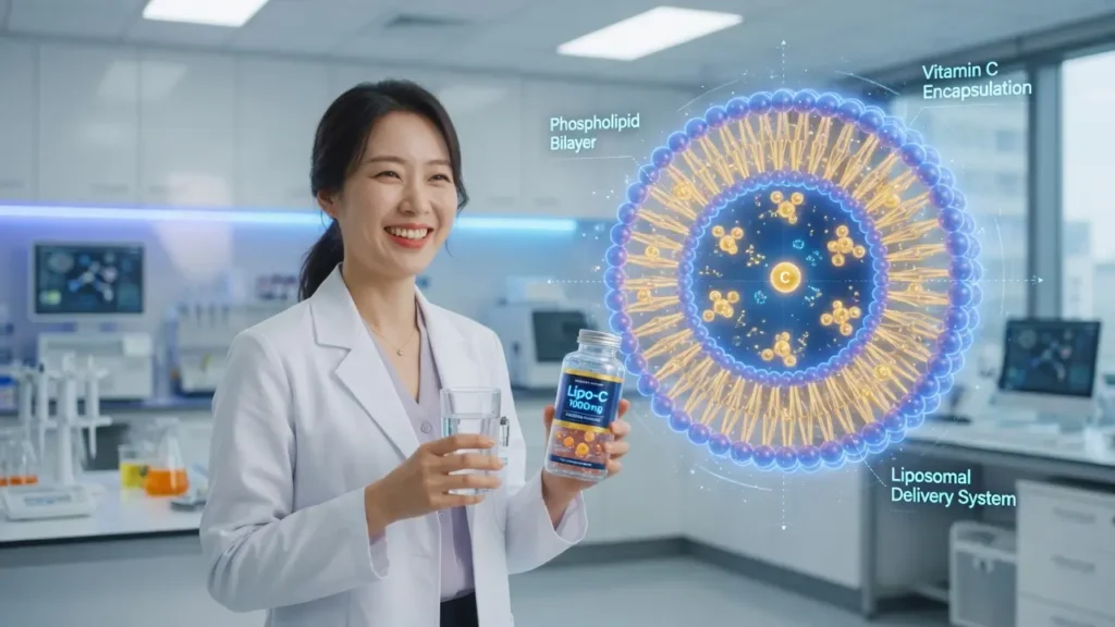 리포조말 비타민 C, 리포좀 비타민 C 추천, 비타민 C 흡수율, 메가도스 속쓰림, 인지질 비타민, TEM 검증 성적서, WCS 인증 영양제, 노케스템, 리포조말 효능, 항산화 영양제 추천