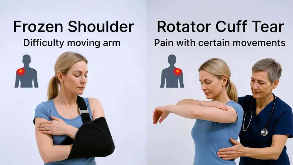 오십견 아픈부위, 유착성 관절낭염 증상, 어깨 통증 자가진단, 동결견 치료법, 오십견 회전근개파열 차이, 어깨 밤 통증 원인, 오십견 스트레칭, 어깨 관절낭염, 오십견 단계별 증상, 어깨 재활 운동