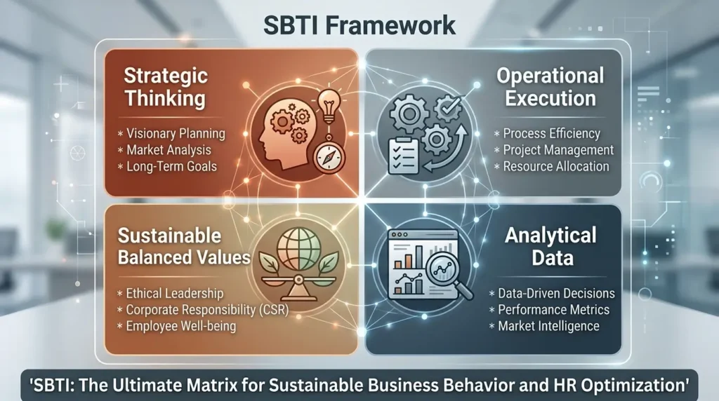 SBTI 개념, 지속가능한 행동 지표, MBTI SBTI 차이, 비즈니스 성향 테스트, 기업 HR 전략, 역량 평가 도구, 갈등 관리 솔루션, 커리어 로드맵 설계, ESG 인재 관리, 직무 적합도 검사