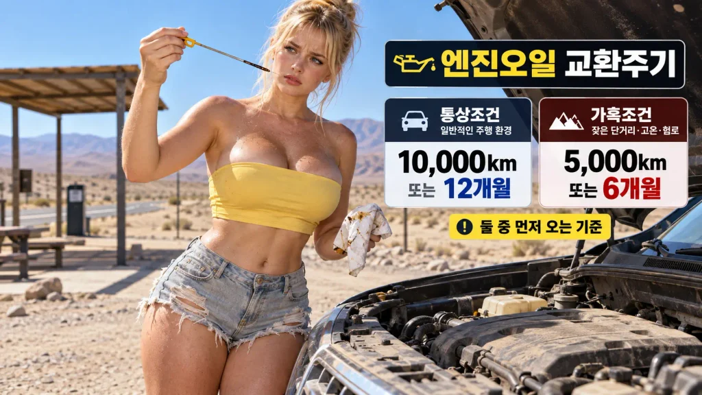 엔진오일
자동차 소모품 교환주기 총정리