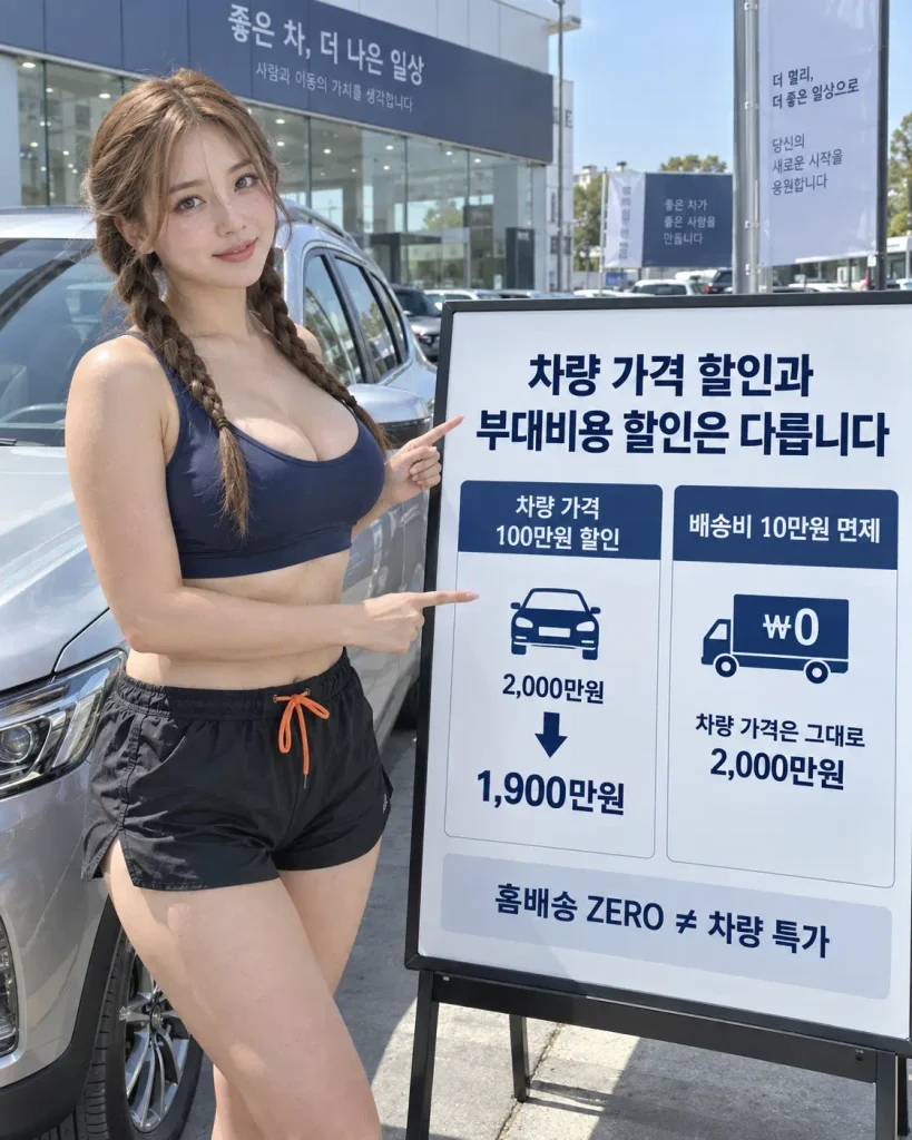 중고차 특가할인 차량 가격 할인과 KB차차차 홈배송 비용 면제 혜택 비교