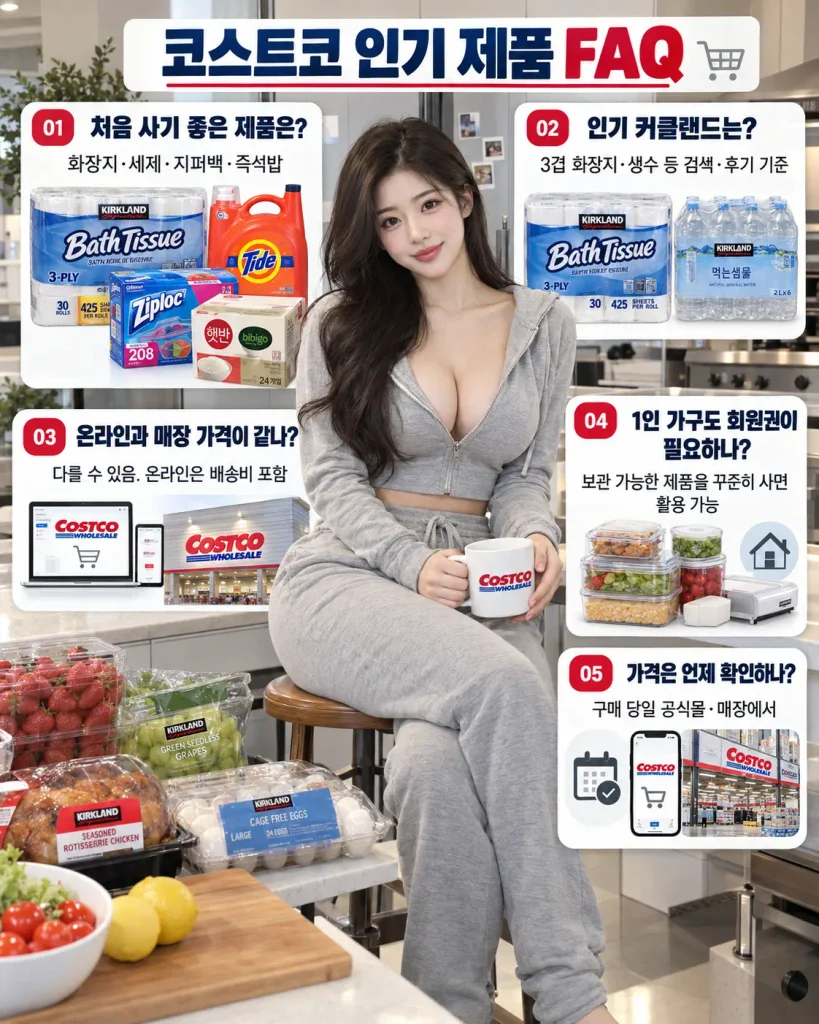 코스트코 인기 제품 쇼핑가이드 자주 묻는 질문 FAQ