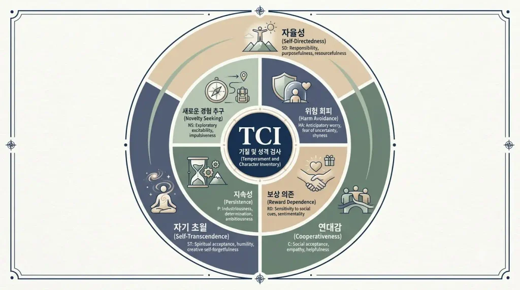 TCI 검사 4가지 기질 3가지 성격 구조