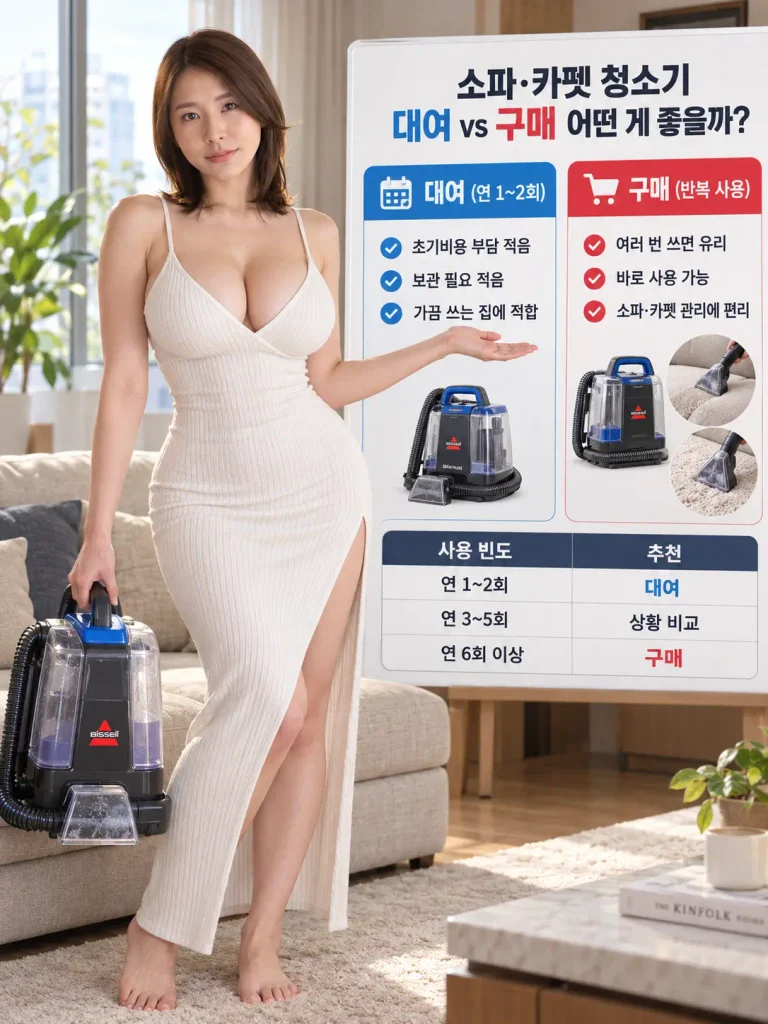 소파 청소기 대여 구매 비용 비교와 사용 상황별 추천