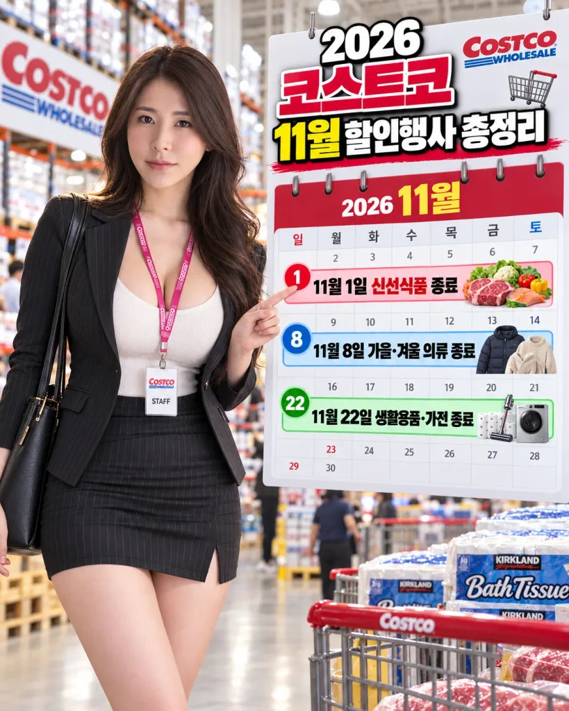 2026 코스트코 11월 할인행사 기간 11월 1일 8일 22일 일정 비교