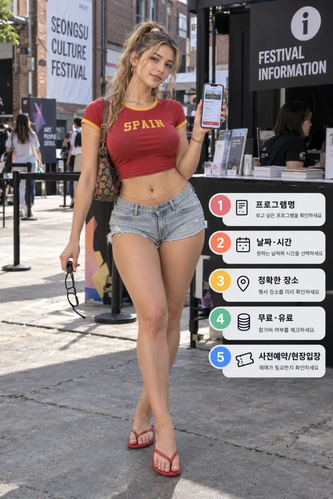 2026 크리에이티브X성수 무료 예약 프로그램별 확인 체크리스트