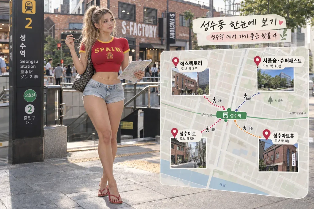 2026 크리에이티브X성수 행사장 지도 성수역 에스팩토리 서울숲