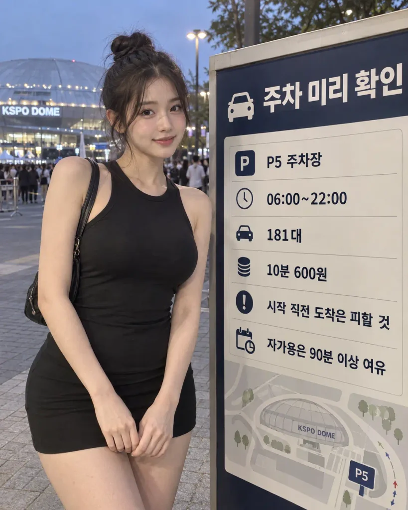 KSPO DOME P5 주차장 위치 요금 조용필 콘서트