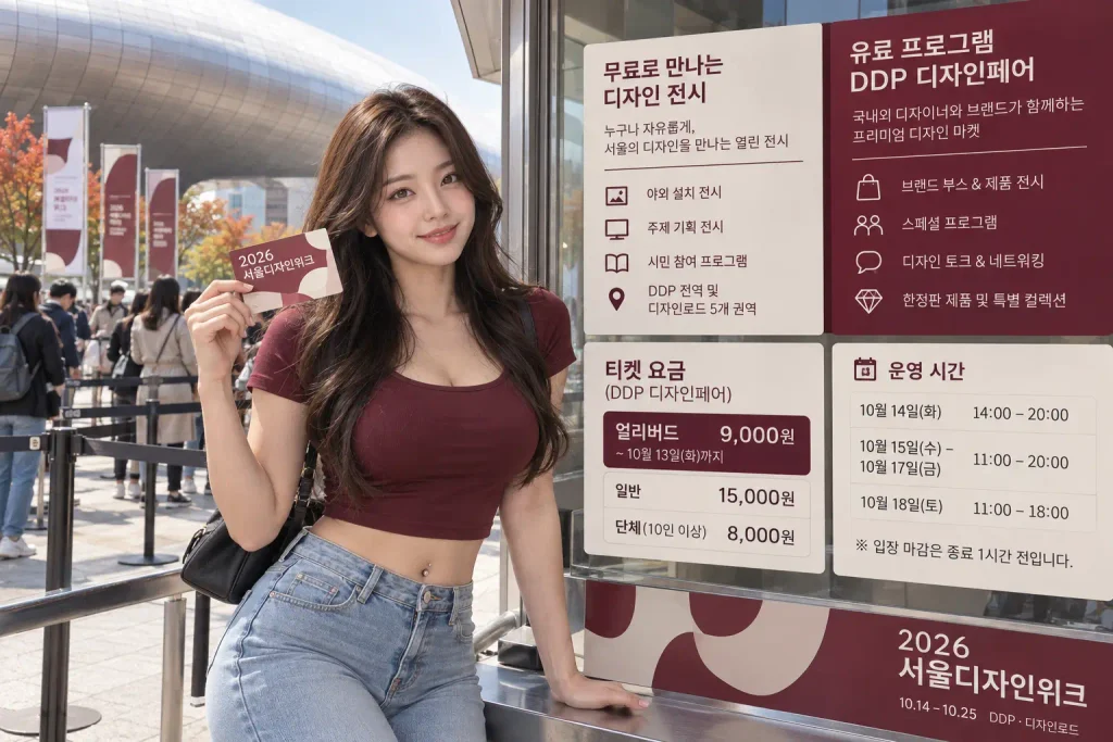 2026 서울디자인위크 입장료 DDP디자인페어 티켓 가격 운영시간