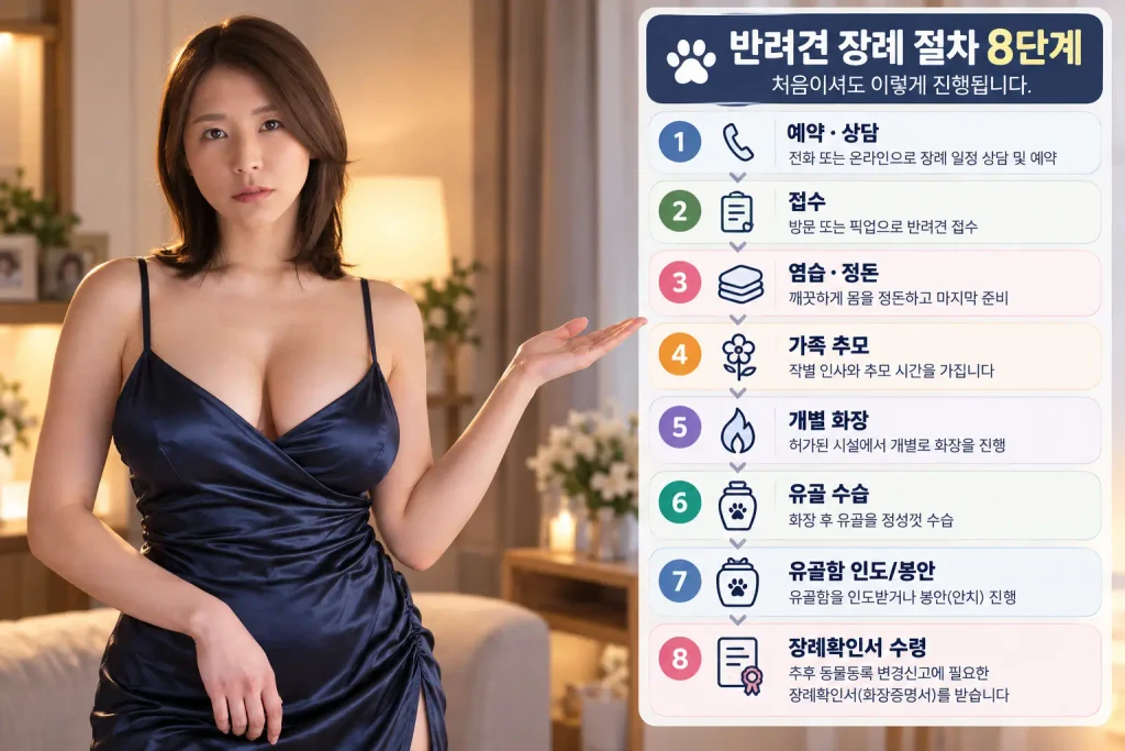 반려견 장례절차 예약부터 개별 화장 장례확인서까지 8단계