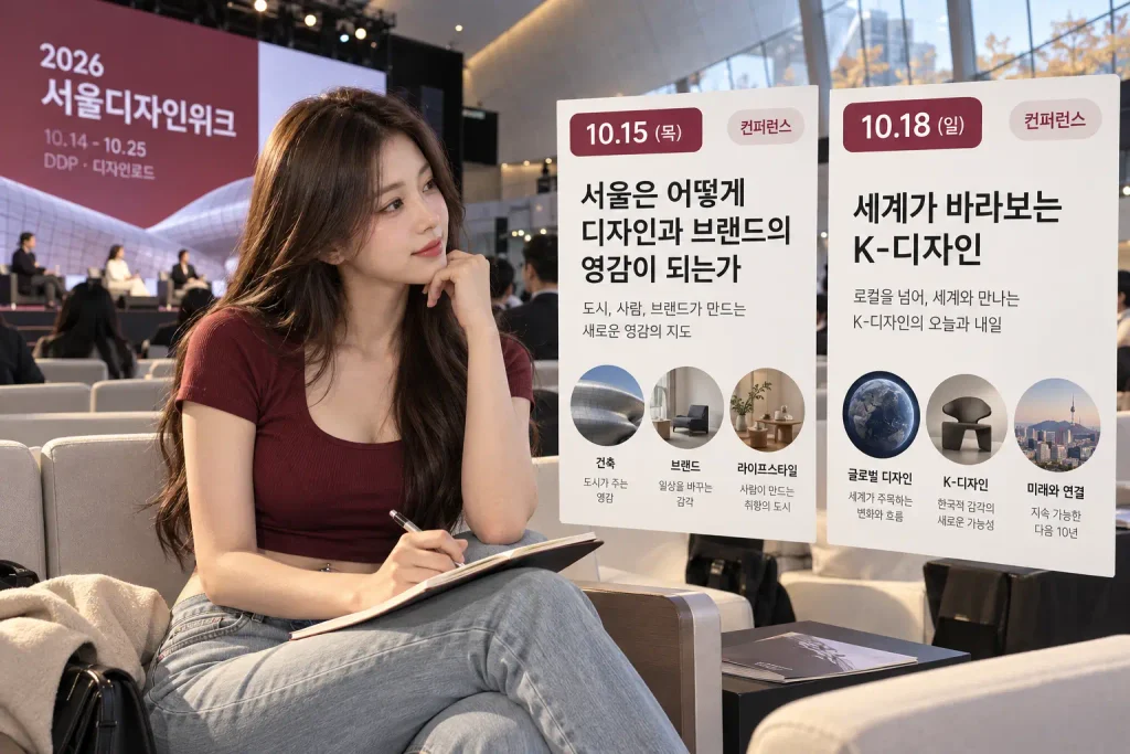 2026 서울디자인위크 컨퍼런스 일정 10월 15일 18일 참여자