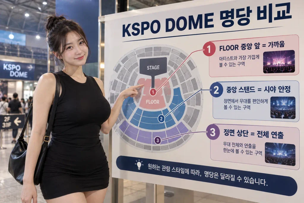 KSPO DOME 조용필 콘서트 명당 FLOOR 중앙 스탠드 좌석 추천
