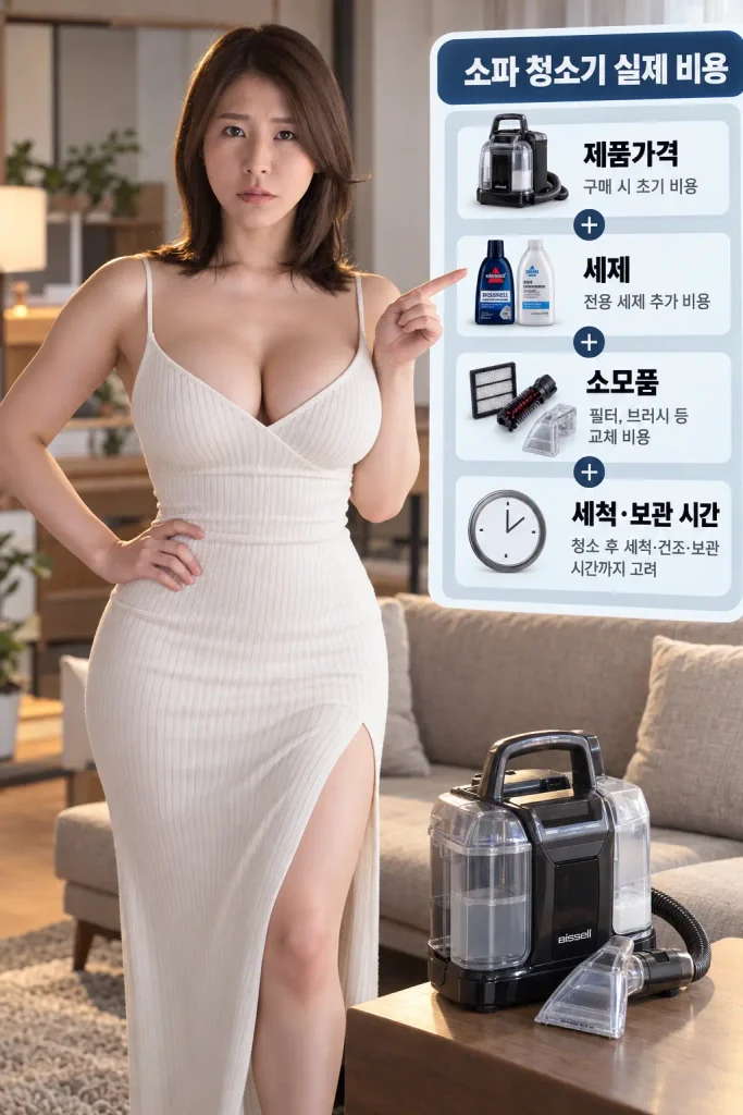 소파 청소기 구매 추가 비용 세제 소모품 세척 보관