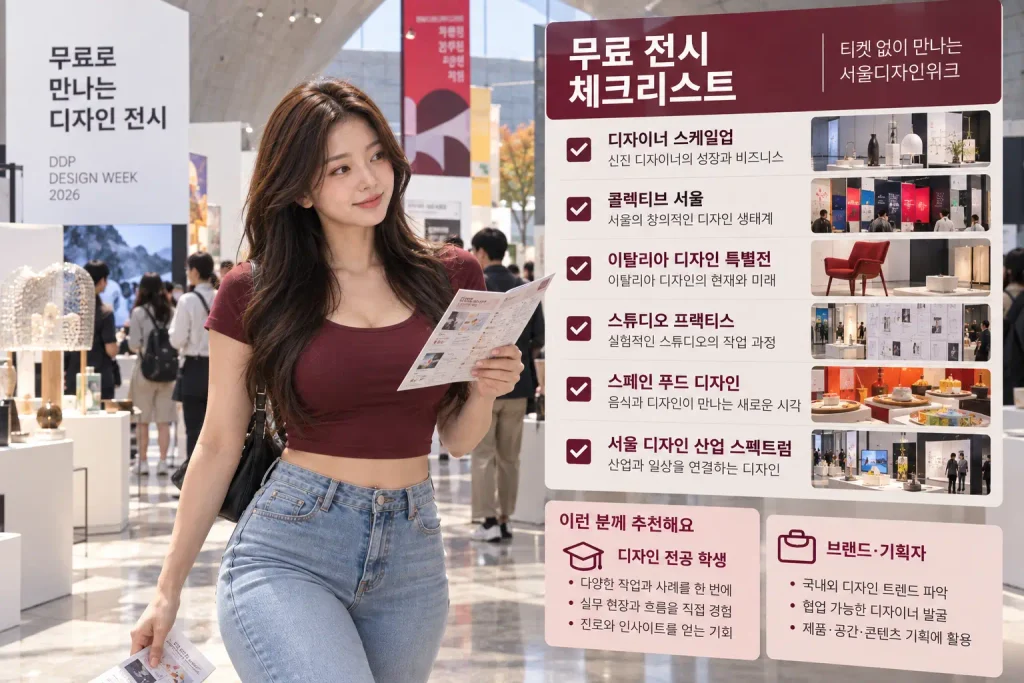 2026 서울디자인위크 무료 전시 디자이너 스케일업 서울 디자인산업 스펙트럼