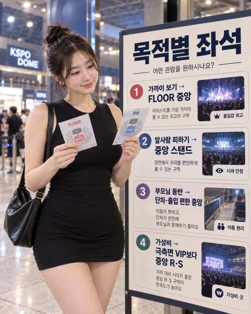 조용필 콘서트 KSPO DOME VIP R석 명당 비교