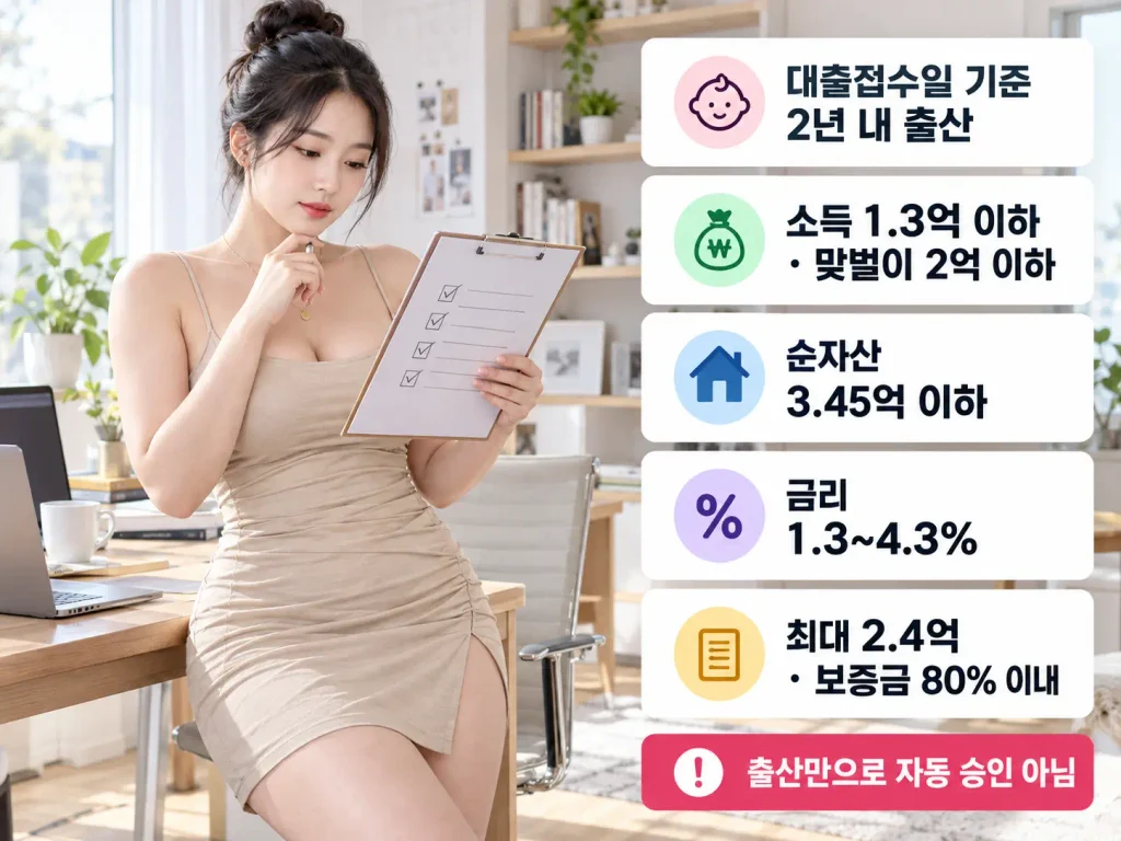 2026 신생아 특례 버팀목 전세대출 조건 금리 한도