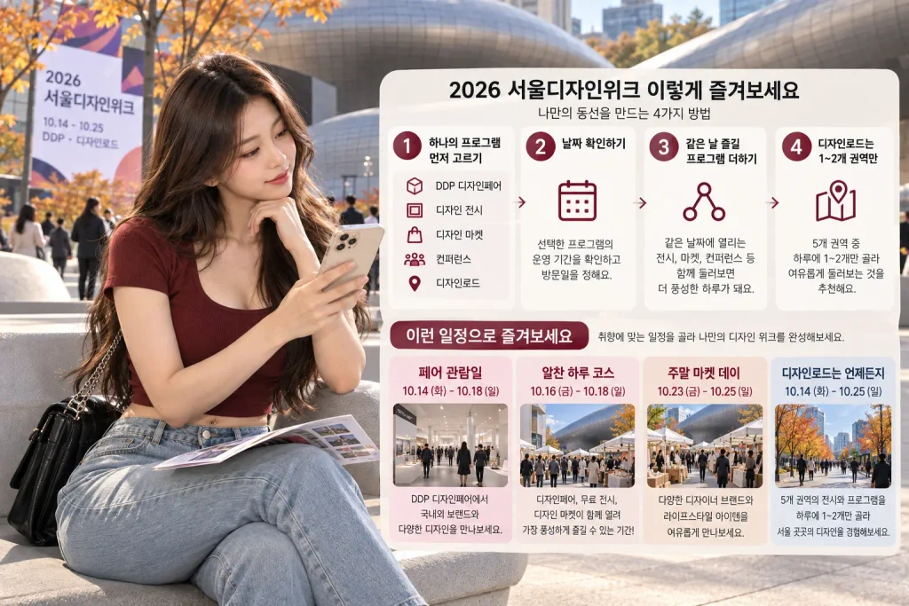 2026 서울디자인위크 하루 코스 날짜 추천 10월 14일 25일