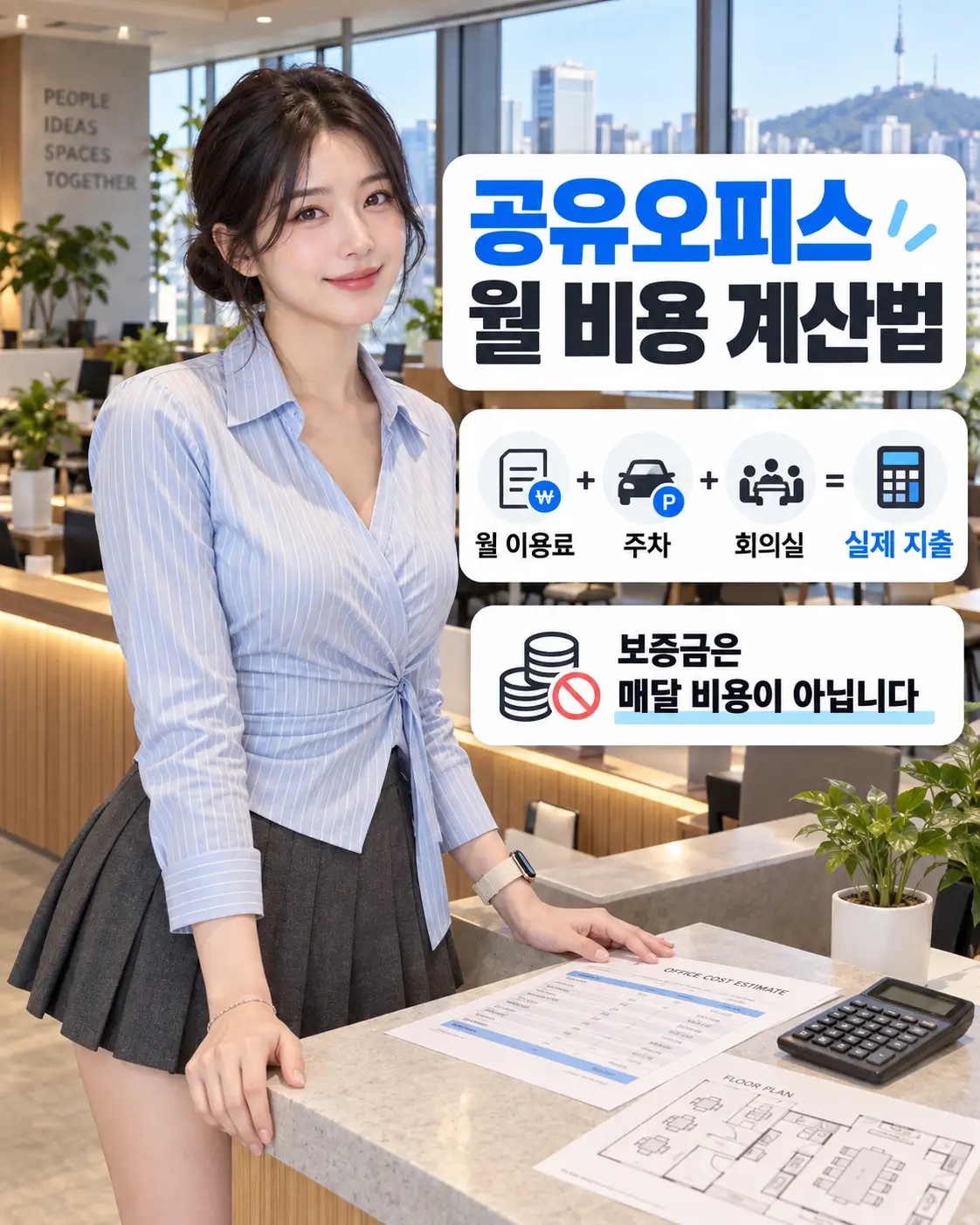 공유오피스 월 비용 계산법