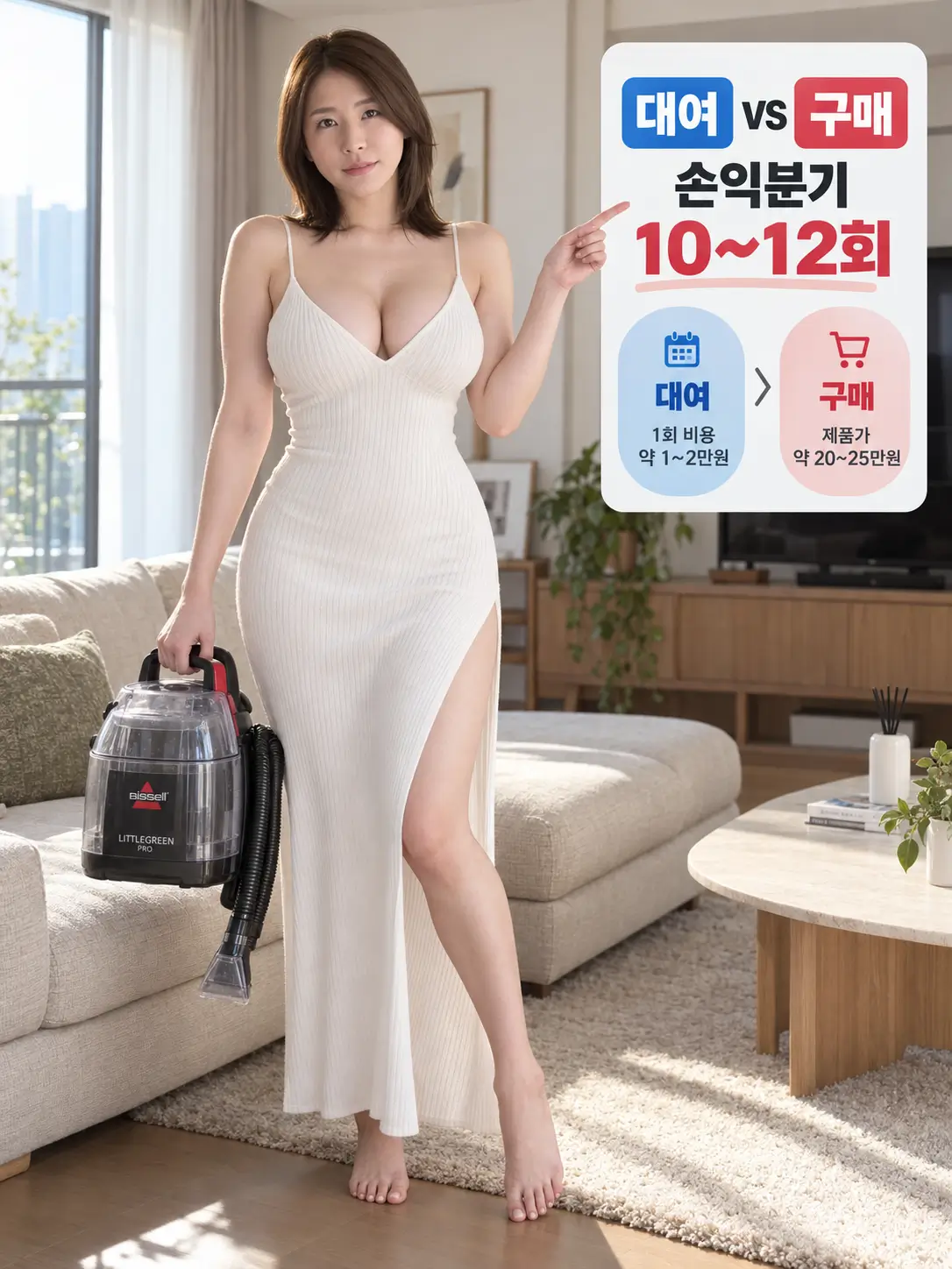 소파 청소기 대여 vs 구매 비용 비교